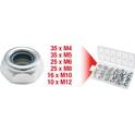 Sortido porcas de segurança, M4-12, 146 peças KS TOOLS - 970.0120