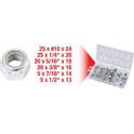 Sortido porcas, auto-fixantes, UNC, 100 peças KS TOOLS - 970.0480