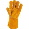  Kurze Lederschutzhandschuhe für Schweißer, Größe M KS TOOLS - 985.7034