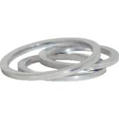 Aluminium seals for oil sump drain plug, M15, pack of 25 KS TOOLS - 150.1452