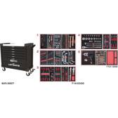 Servante ULTIMATE XL noire 7 tiroirs équipée de 354 outils KS TOOLS - 825.7331