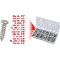 Ball head Parker screws assortment, M4x1/2"-M10x1.1/4", 550 pcs KS TOOLS - 970.0420