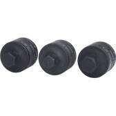Kit de pontas de chave de caixa 3/8" para pinça do travão, 3 peças KS TOOLS - 150.2225