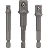 Kit de adaptadores quadrados 1/4", 3 peças KS TOOLS - 514.1105