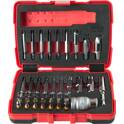 1/4" + 10 mm Torx and hexagonal screw extractor set, 34 pcs KS TOOLS - 150.7060
