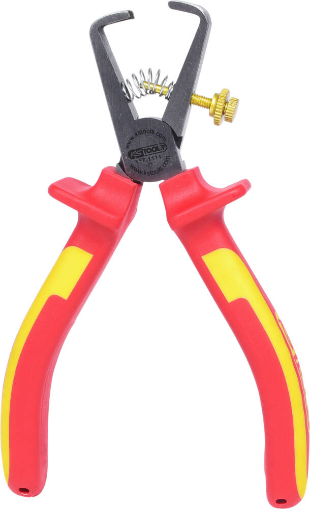 Insulated stripping pliers with two-component handle, L.160 mm
