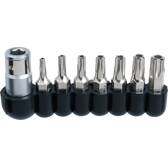 1/4" Serie di inserti p.viti a 5 punte c.foro,8pz.TS10-TS41 KS TOOLS - 911.1480