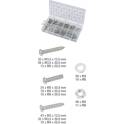 Assortiment de vis pour métal et bois, de rondelles et d'écrous, 347 pcs KS TOOLS - 970.0500