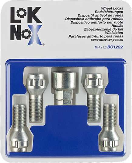 Anti-theft nuts LOKNOX BC1222