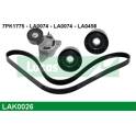 Juego de correas trapeciales poli V LUCAS ENGINE DRIVE - LAK0026