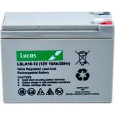 Batteria di riserva LUCAS VRLA/AGM: tempo libero/allarme/camper/marina 10AH LUCAS - LSLA10-12