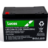 Batteria ciclica LUCAS VRLA/AGM: tempo libero/medica/manifatturiera/marina 104AH LUCAS - LSLC104-12