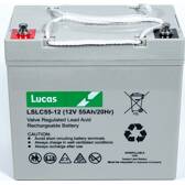 Batteria ciclica LUCAS VRLA/AGM: tempo libero/medica/manifatturiera/marina 55AH LUCAS - LSLC55-12