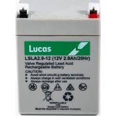 Batterie LUCAS VRLA / AGM Stand by : Loisir / Alarme / Camping-car / Marine 2,9AH LUCAS - LSLA2.9-12