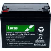 Batterie LUCAS VRLA / AGM Cyclic : Loisir / Médical / Manufacture / Marine 34AH LUCAS - LSLC34-12G
