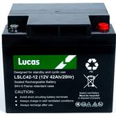 Batterie LUCAS VRLA / AGM Cyclic : Loisir / Médical / Manufacture / Marine  42AH LUCAS - LSLC42-12