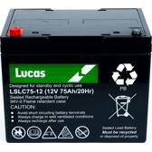 Batterie LUCAS VRLA / AGM Cyclic : Loisir / Médical / Manufacture / Marine 75AH LUCAS - LSLC75-12