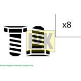 Screw Set, flywheel LuK - 411 0163 10