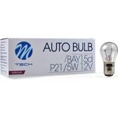 Lampadine alogene p21/5w bay15d 12v 21/5w (confezione da 10) M-Tech - Z15