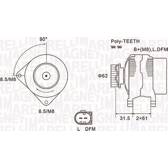 Alternateur MAGNETI MARELLI - 063731820010