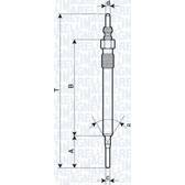 Bougie de préchauffage (à l'unité) MAGNETI MARELLI - 062900061304