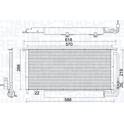Condensatore, Climatizzatore MAGNETI MARELLI - 350203922000