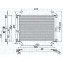 Condenser air conditioning MAGNETI MARELLI - 350203772000