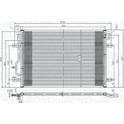 Condensor, airconditioning MAGNETI MARELLI - 350203817000