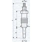 Glödstift (per enhet) MAGNETI MARELLI - 062582804304