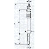 Glödstift (per enhet) MAGNETI MARELLI - 062900001304