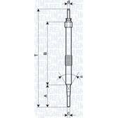 Glödstift (per enhet) MAGNETI MARELLI - 062900033304