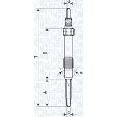 Glödstift (per enhet) MAGNETI MARELLI - 062900053304