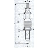Glödstift (per enhet) MAGNETI MARELLI - 062900056304