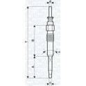 Glow plug (per unit) MAGNETI MARELLI - 062900039304