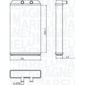 Heat Exchanger, interior heating MAGNETI MARELLI - 350218402000