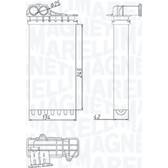 Heat Exchanger, interior heating MAGNETI MARELLI - 350218436000