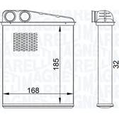 Heat Exchanger, interior heating MAGNETI MARELLI - 350218457000