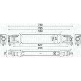 Intercooler, inlaatluchtkoeler MAGNETI MARELLI - 351319204130
