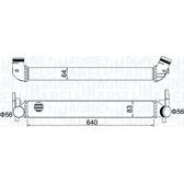 Intercooler, inlaatluchtkoeler MAGNETI MARELLI - 351319204410