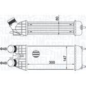 Intercooler, inlaatluchtkoeler MAGNETI MARELLI - 351319204470