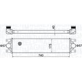 Intercooler, inlaatluchtkoeler MAGNETI MARELLI - 351319204790