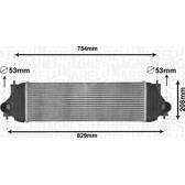 Intercooler, inlaatluchtkoeler MAGNETI MARELLI - 351319205180
