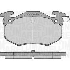 Jeu de 4 plaquettes de frein arrière MAGNETI MARELLI - 363916060790