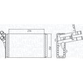 Kachelradiateur, interieurverwarming MAGNETI MARELLI - 350218409000