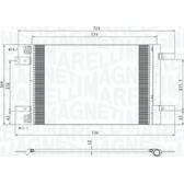 Kondensor, klimatanläggning MAGNETI MARELLI - 350203766000