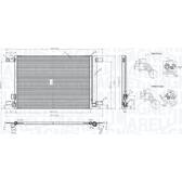 Kondensor, klimatanläggning MAGNETI MARELLI - 350203964000