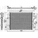 Kondensor, klimatanläggning MAGNETI MARELLI - 350203981000