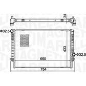 Kühler, Motorkühlung MAGNETI MARELLI - 350213156200