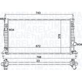Kühler, Motorkühlung MAGNETI MARELLI - 350213157400