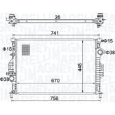 Kühler, Motorkühlung MAGNETI MARELLI - 350213157700